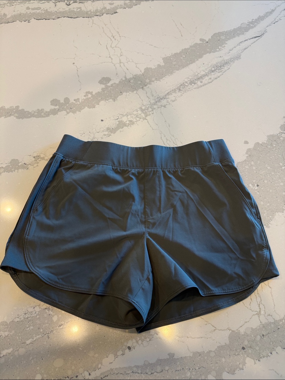 90 Degree By Reflex Women's Athletic Shorts - Olive Green